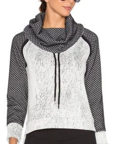 SUMMER SALE Lukka Lux Forget Me Not Crop Pullover Optic White