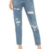 One Teaspoon Fresh Blue High Waist Awesome Baggies Distressed Jeans Denim