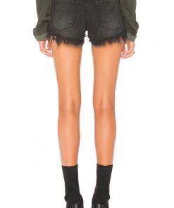 One Teaspoon Black Anchor Bonitas Shorts