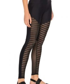 Onzie Fierce Legging Black Stripe Combo Activewear