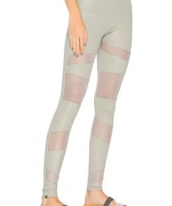 Activewear Onzie High Rise Legging Stone Fishnet