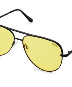 New Arrivals Quay Sahara Black Yellow Sunglasses
