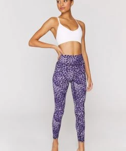 Spiritual Gangster Lavender Cheetah High Waist 7/8 Legging 9 Spiritual Gangster Lavender Cheetah High Waist 7/8 Legging