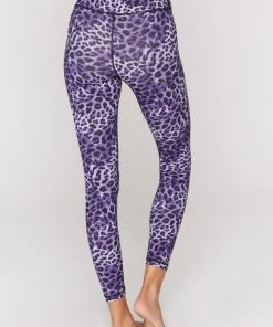 Spiritual Gangster Lavender Cheetah High Waist 7/8 Legging