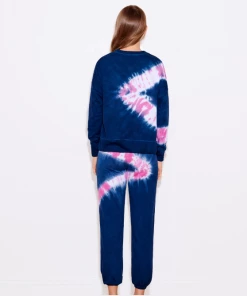 Sundry Navy Candy Tie Dye Sweatpants Lounge + Active Wear