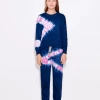 Sundry Navy Candy Tie Dye Sweatpants Lounge + Active Wear