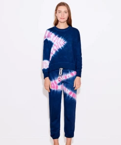 Sundry Navy Candy Tie Dye Sweatpants Lounge + Active Wear