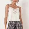 Spell & The Gypsy The Dawning Collection Spell & The Gypsy Basic Linen Cami White 2 Spell & The Gypsy The Dawning Collection Spell & The Gypsy Basic Linen Cami White