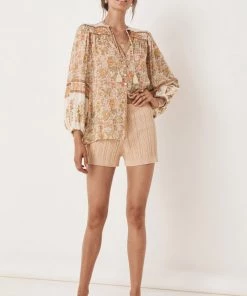 Spell & The Gypsy Frenchie Rib Shorts Champagne
