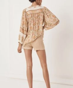 Spell & The Gypsy Frenchie Rib Shorts Champagne