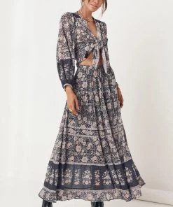 Spell & The Gypsy Juniper Maxi Skirt Charcoal