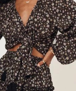 New Arrivals Spell & The Gypsy Rae Blouse Top Black