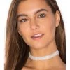 Vanessa Mooney Cream Lace Choker ACCESSORIES