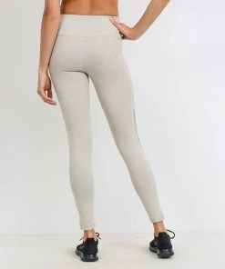 Mono B Zig Zag Wraparound Leggings Sand
