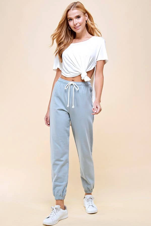 Park Adelyn Organic Cotton Heavy Weight Sweatpants Soft Sky 3 Park Adelyn Organic Cotton Heavy Weight Sweatpants Soft Sky