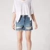 Blank NYC Cyber Hoarder High Rise Jean Shorts Denim