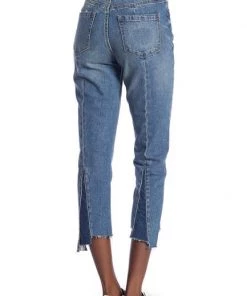 Blank NYC Stagger Hem Straight Leg Jeans Cinderella Story SUMMER SALE