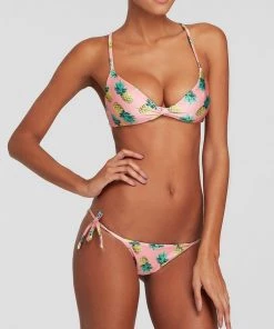 Wildfox Pineapple Palace Reversible String Bottom Swimwear