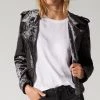 Blank NYC Graphite Velvet Moto Jacket Jackets & Blazers