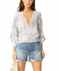 SUMMER SALE Blue Life Goddess Oasis Kimono Top