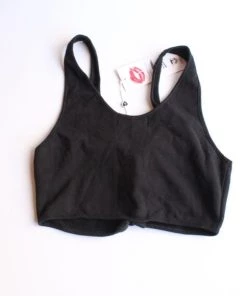 SUMMER SALE Wildfox Cady Tie Up Front Top Black