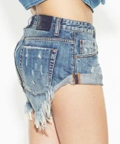 New Arrivals One Teaspoon Blue Suede Bandits Shorts