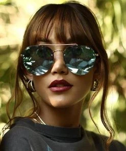 Quay Somerset Aviator Sunglasses Lilac New Arrivals