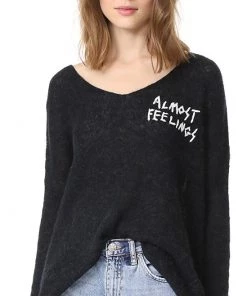 Wildfox Almost Feelings Beyond Sweater Black Sweaters & Knits