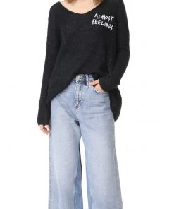 Wildfox Almost Feelings Beyond Sweater Black Sweaters & Knits